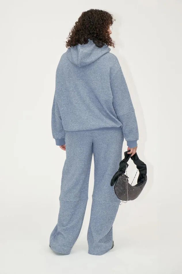 Stine Goya Tops and Shirts Oversize Casual Hoodie 8211 Infinity Blue 8211 Women