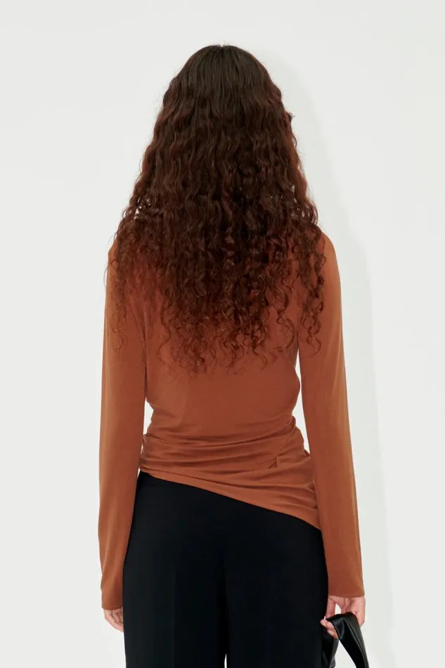 Stine Goya Tops and Shirts SGYarah Blouse 8211 Brown 8211 Women