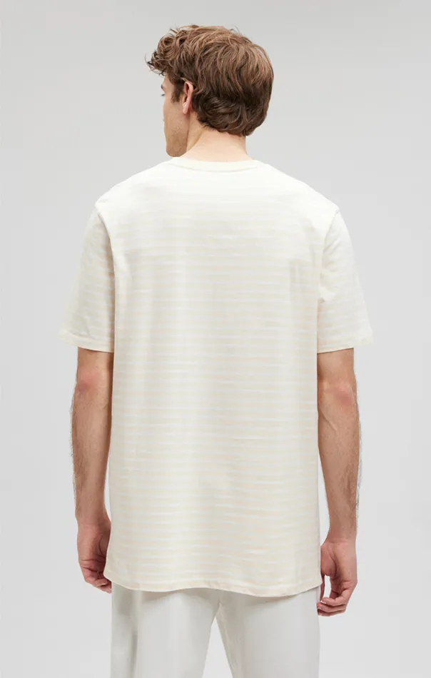 Striped Crew Neck TShirt In Shortbread Men Mavi Jeans TShirts Striped Crew Neck TShirt In Shortbread Men Mavi Jeans TShirts