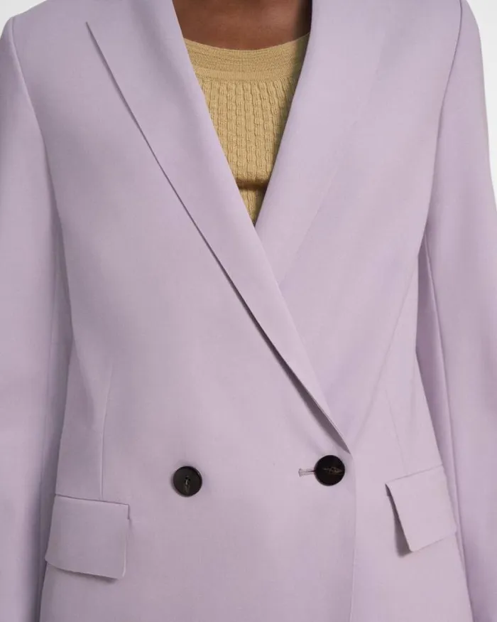 Suits Women Theory Oversized Boy Blazer In Good Wool Wisteria