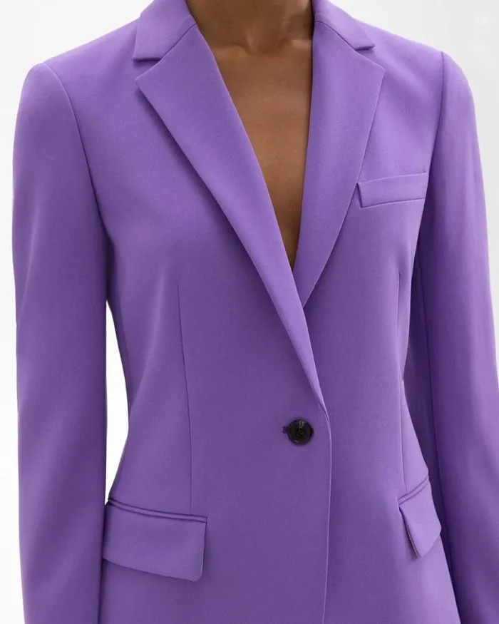 Suits Women Theory Staple Blazer In Admiral Crepe Bright Peony