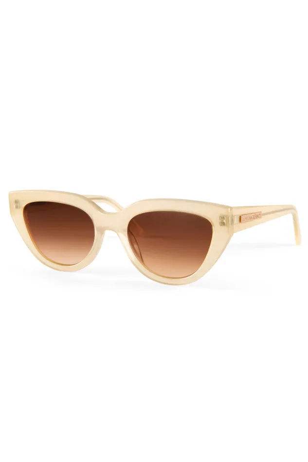 Sunglasses Women LoveShackFancy Ellana Cat Eye Sunglasses Shortbread