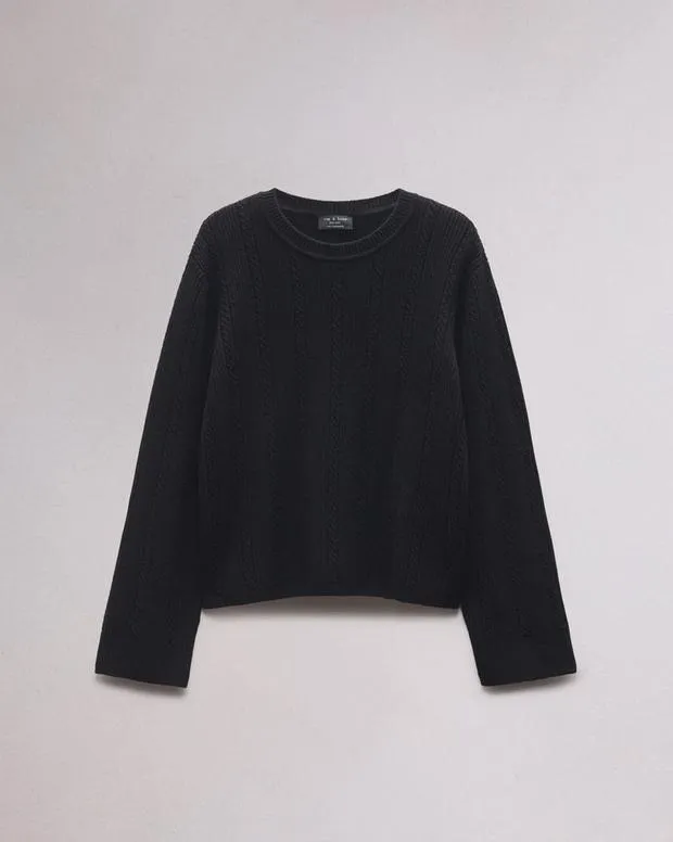 Sweaters and Sweatshirts Women Rag and Bone Maud Cashmere Sweater Black