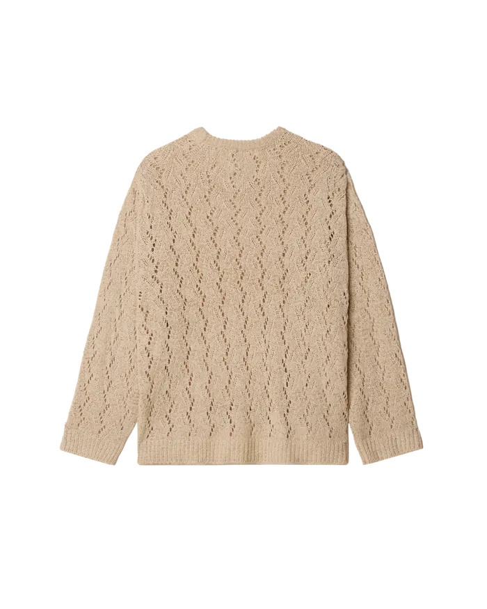SWEATERS OBEY Clothing Men SHIMODA SWEATER Natural