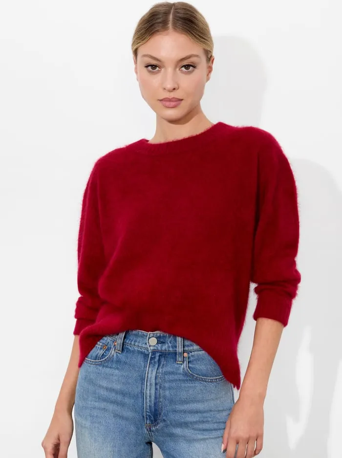 Sweaters Women Alice Olivia Barbra Pullover Garnet