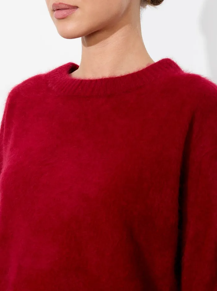Sweaters Women Alice Olivia Barbra Pullover Garnet