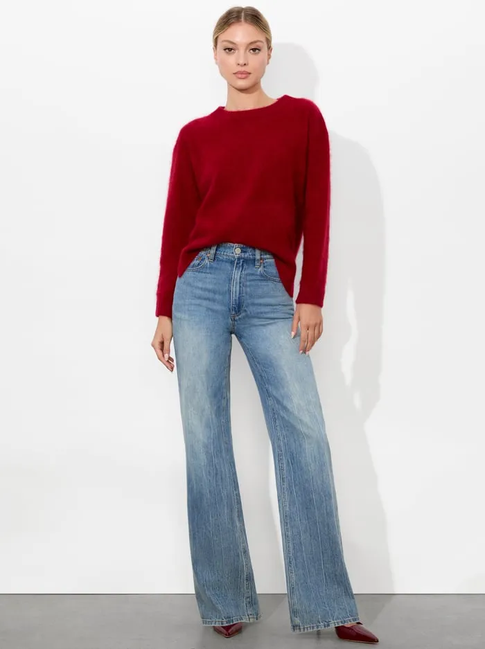 Sweaters Women Alice Olivia Barbra Pullover Garnet