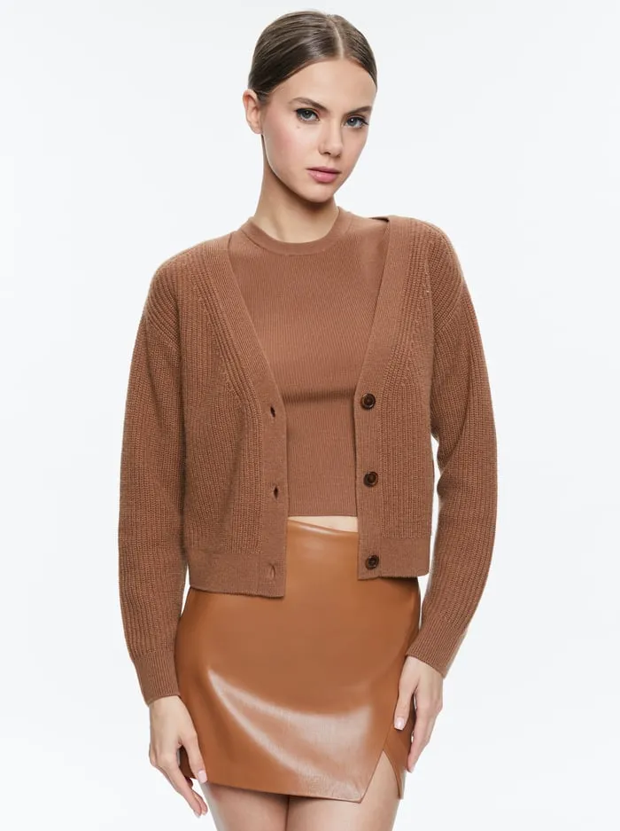 Sweaters Women Alice Olivia Jannie Cardigan Camel