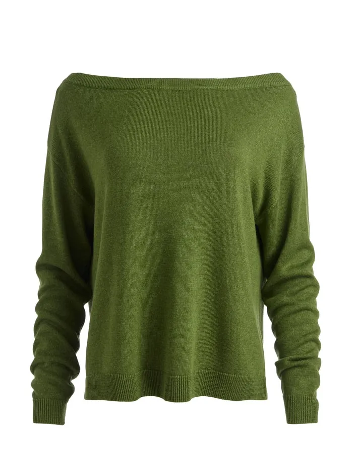 Sweaters Women Alice Olivia Marg Slouchy Pullover Avocado