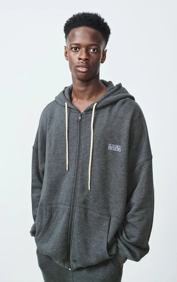 Sweatshirt Doven Overdyed Carbon Men American Vintage Sweatshirts