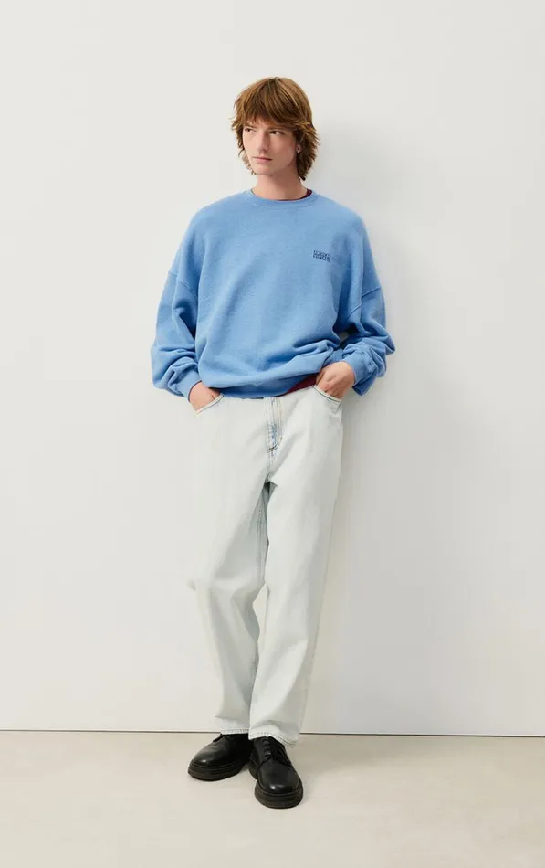 Sweatshirt Doven Overdyed Sky Men American Vintage Sweatshirts Sweatshirt Doven Overdyed Sky Men American Vintage Sweatshirts