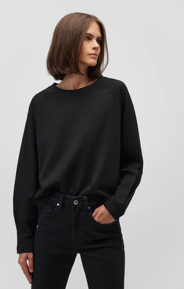 Sweatshirt In Black Women Mavi Jeans Loungewear