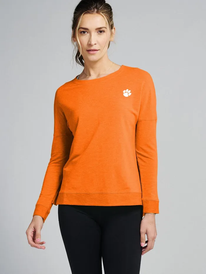 Sweatshirts Hoodies Women Tasc Performance Riverwalk Sweatshirt 8211 Clemson