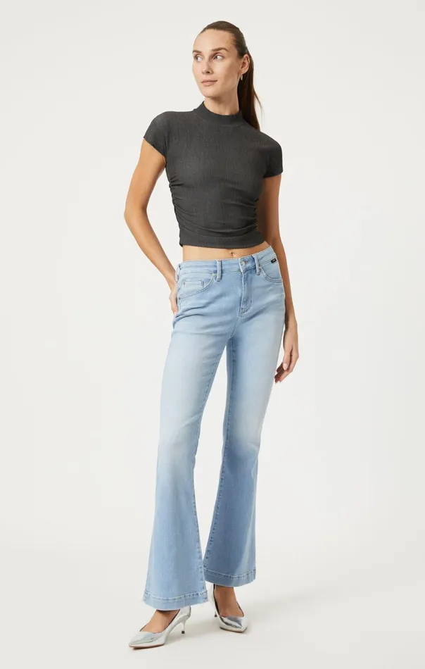 Sydney Flare In Bleach Feather Blue Women Mavi Jeans Denim Sydney Flare In Bleach Feather Blue Women Mavi Jeans Denim