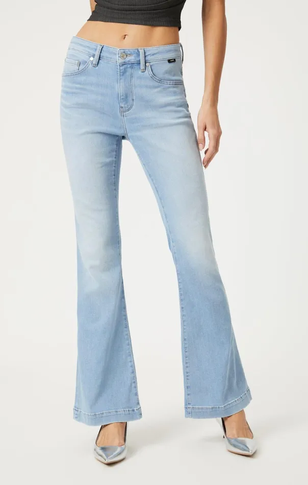 Sydney Flare In Bleach Feather Blue Women Mavi Jeans Denim Sydney Flare In Bleach Feather Blue Women Mavi Jeans Denim