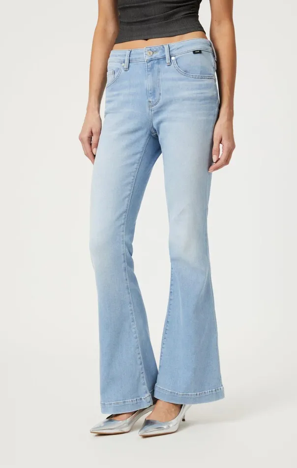 Sydney Flare In Bleach Feather Blue Women Mavi Jeans Denim Sydney Flare In Bleach Feather Blue Women Mavi Jeans Denim