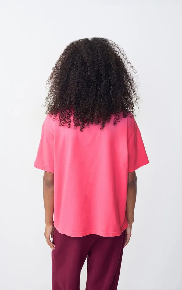 TShirt Fizvalley Fluo Pink Women American Vintage Short Sleeve TShirts TShirt Fizvalley Fluo Pink Women American Vintage Short Sleeve TShirts