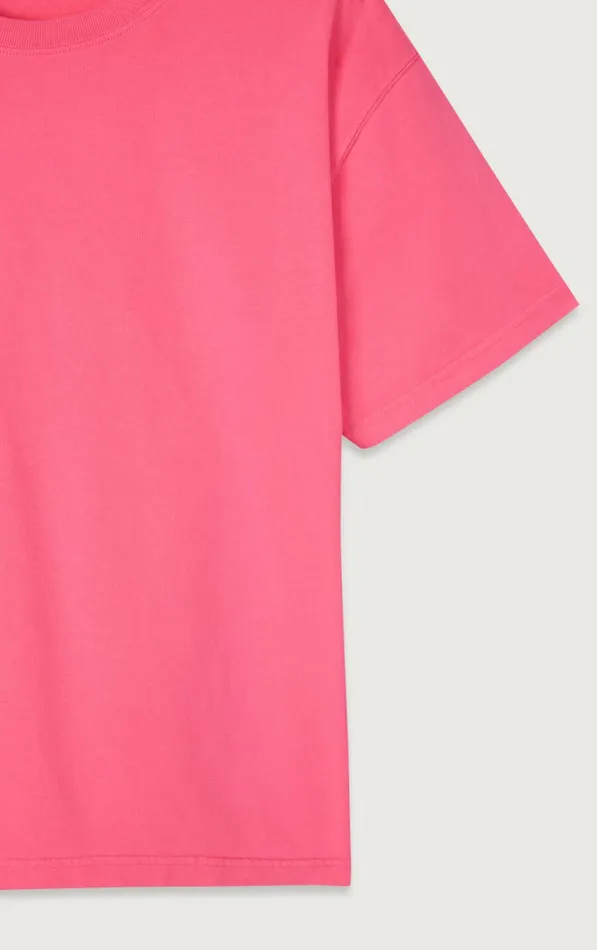 TShirt Fizvalley Fluo Pink Women American Vintage Short Sleeve TShirts TShirt Fizvalley Fluo Pink Women American Vintage Short Sleeve TShirts