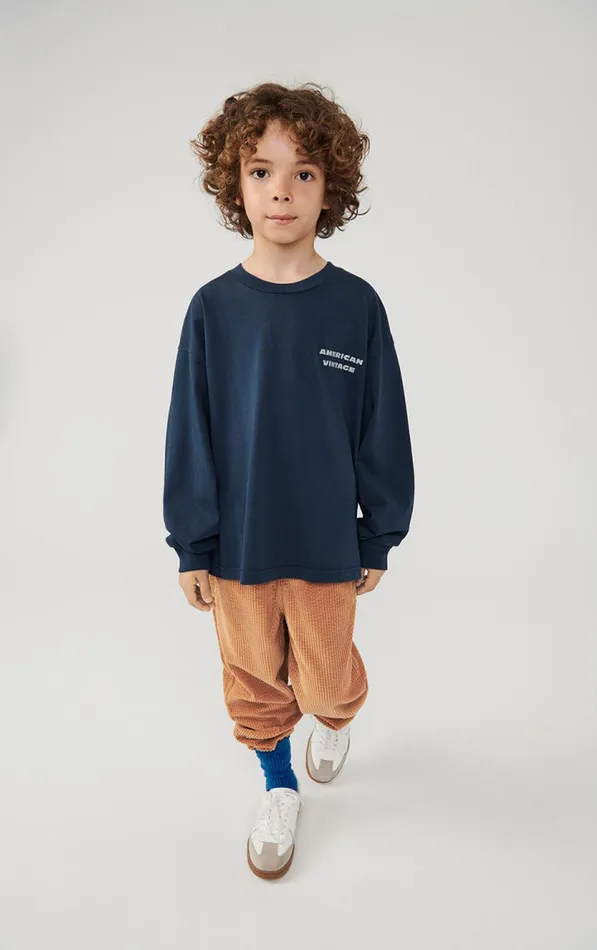 TShirt Fizvalley Vintage Star Kids American Vintage Long Sleeve TShirts