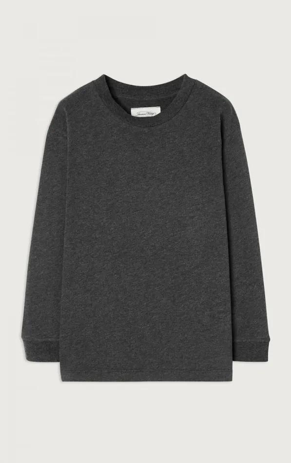 TShirt Gamipy Melange Charcoal Kids American Vintage Long Sleeve TShirts TShirt Gamipy Melange Charcoal Kids American Vintage Long Sleeve TShirts