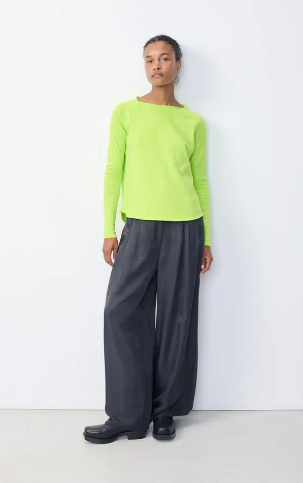TShirt Sonoma Neon Yellow Women American Vintage Long Sleeve TShirts