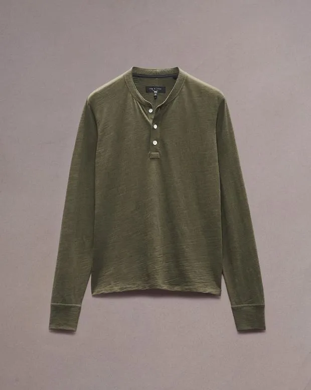 TShirts and Henleys Men Rag and Bone Classic Flame Henley Forest Green