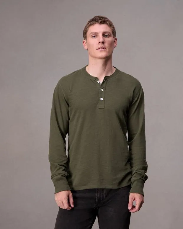 TShirts and Henleys Men Rag and Bone Classic Flame Henley Forest Green