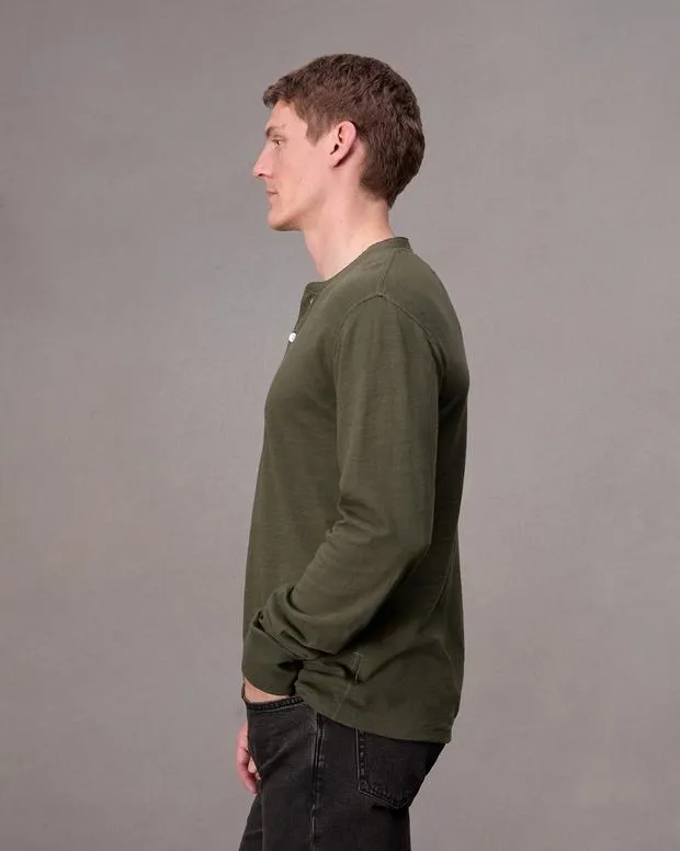 TShirts and Henleys Men Rag and Bone Classic Flame Henley Forest Green