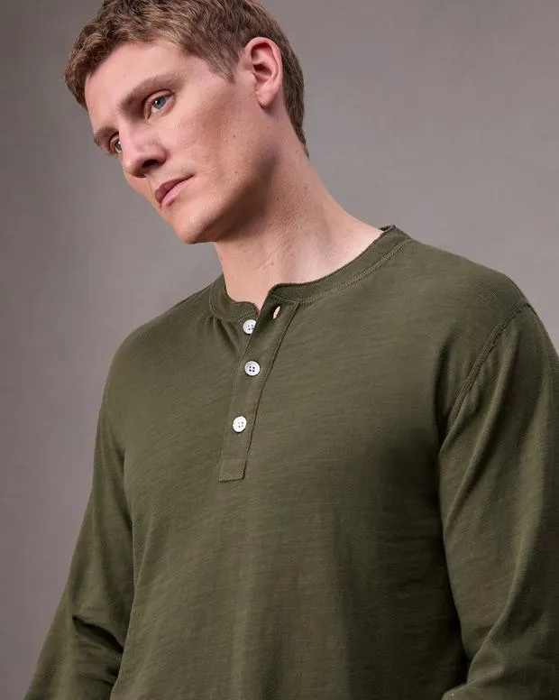 TShirts and Henleys Men Rag and Bone Classic Flame Henley Forest Green