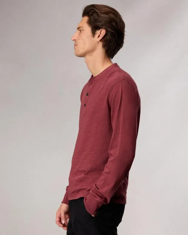 TShirts and Henleys Men Rag and Bone Classic Flame Henley Maroon