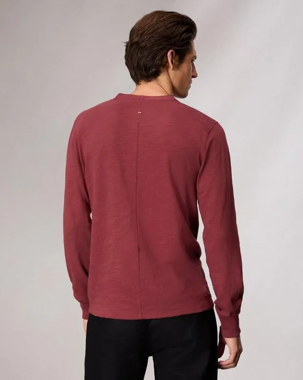 TShirts and Henleys Men Rag and Bone Classic Flame Henley Maroon