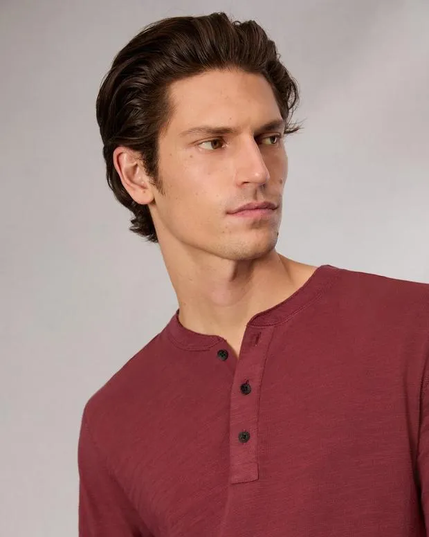 TShirts and Henleys Men Rag and Bone Classic Flame Henley Maroon