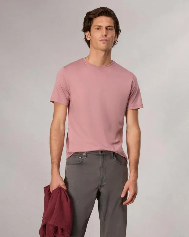 TShirts and Henleys Men Rag and Bone Pima Cotton TShirt Washed Rose