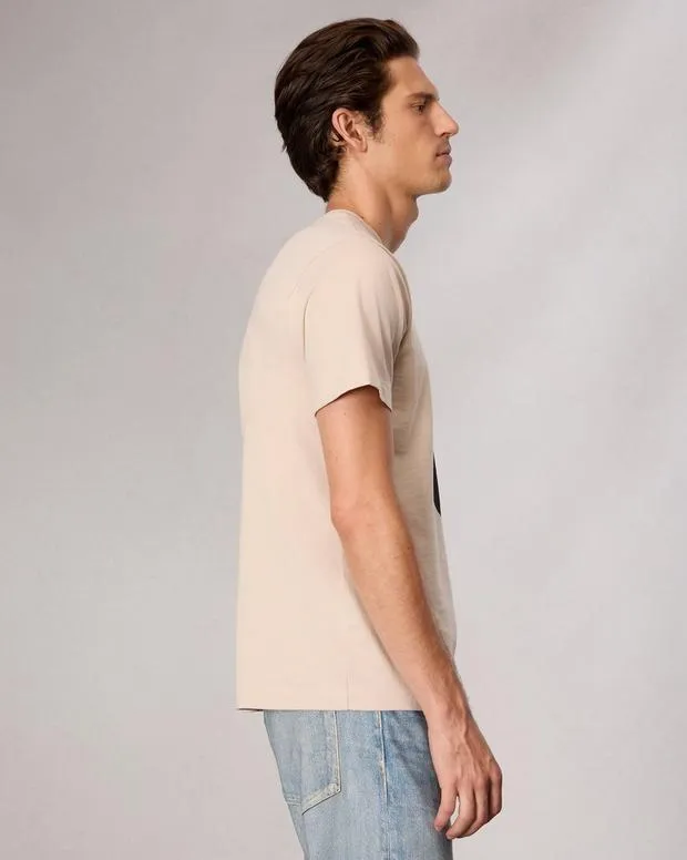 TShirts and Henleys Men Rag and Bone Rb Number 8 TShirt Washed Light Tan