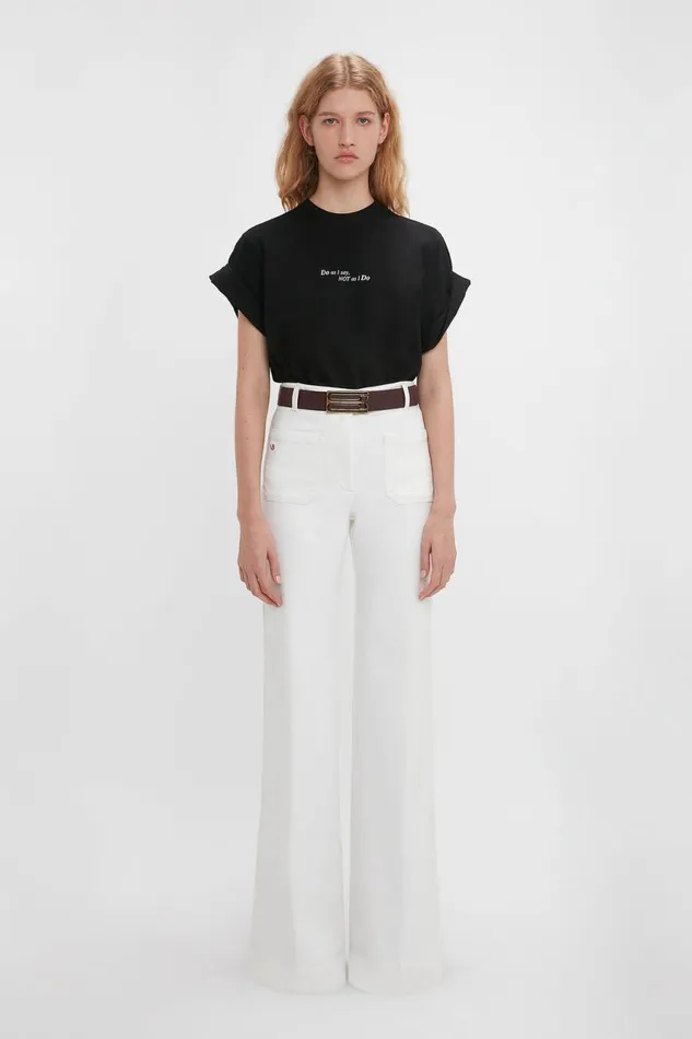 TShirts and Sweatshirts Women Victoria Beckham Do As I Say Not As I Do039 Slogan TShirt In Black TShirts and Sweatshirts Women Victoria Beckham Do As I Say Not As I Do039 Slogan TShirt In Black