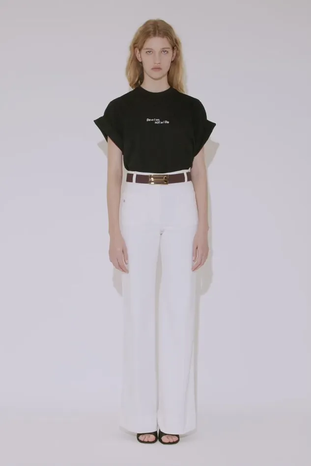 TShirts and Sweatshirts Women Victoria Beckham Do As I Say Not As I Do039 Slogan TShirt In Black