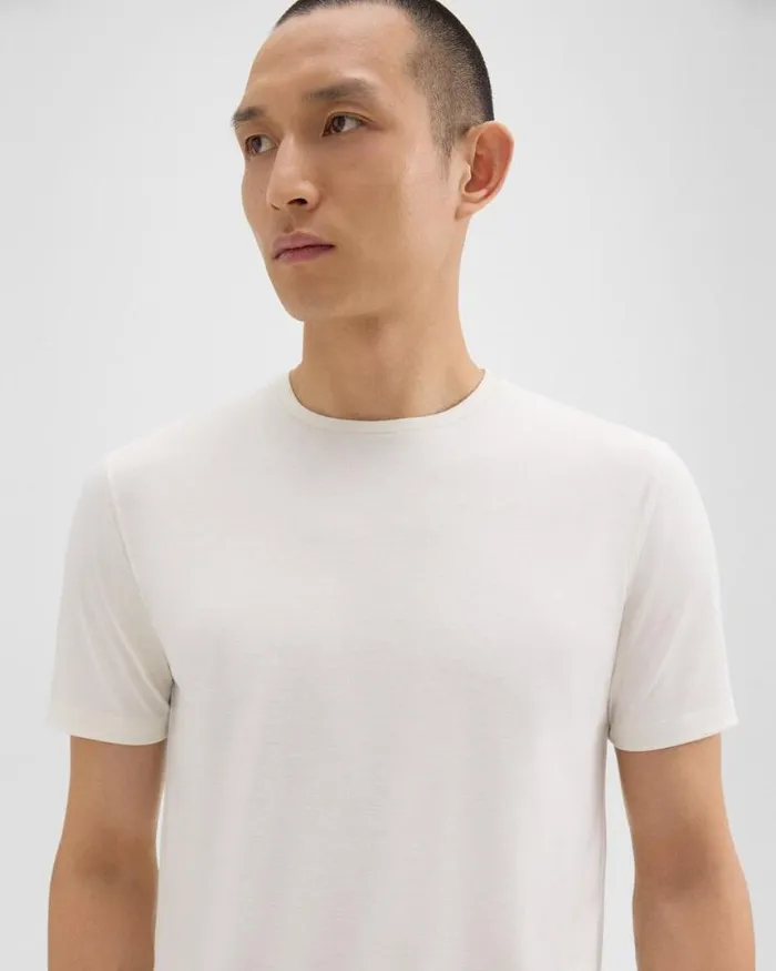 TShirts Polos Men Theory Dorian Tee In Active Knit White TShirts Polos Men Theory Dorian Tee In Active Knit White