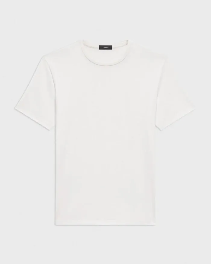 TShirts Polos Men Theory Dorian Tee In Active Knit White TShirts Polos Men Theory Dorian Tee In Active Knit White