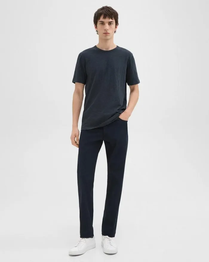TShirts Polos Men Theory Essential Tee In Cosmos Slub Cotton Eclipse TShirts Polos Men Theory Essential Tee In Cosmos Slub Cotton Eclipse