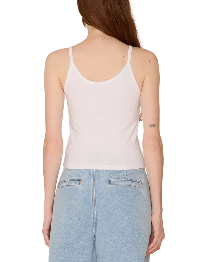 TSHIRTS Women OBEY Clothing BABY SCRIPT BRYN TANK White