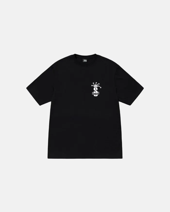 Tees MenWomen Stussy CROWN BAND TEE Black