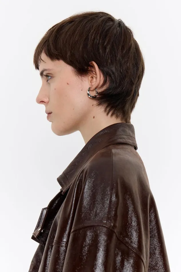 Textured Silver Hoop Earrings Silver Women Bimba Y Lola Earrings Textured Silver Hoop Earrings Silver Women Bimba Y Lola Earrings