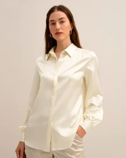 The Armeria Lace Blouse Women Blouses Lilysilk Shirts