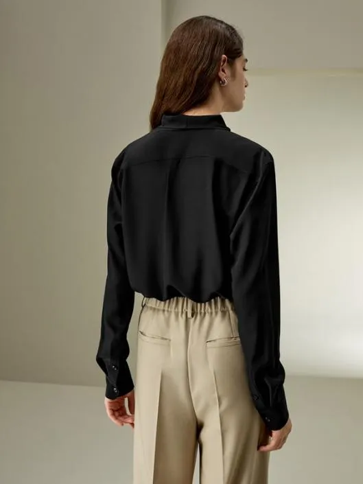 The Elegant Silk Bowtie Blouse Women Blouses Lilysilk Shirts