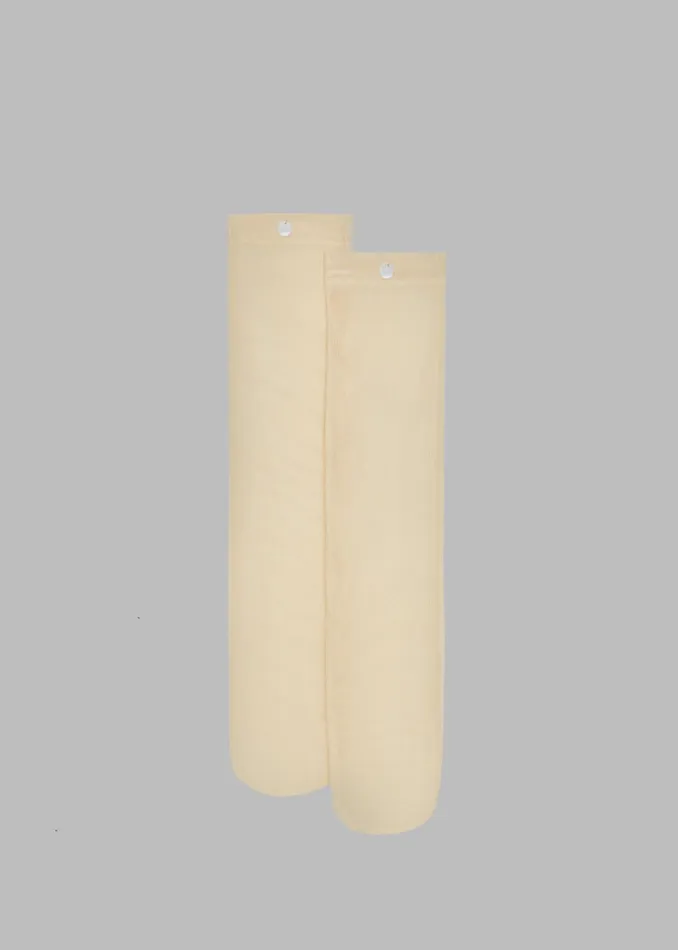 The Frankie Shop Aylin Sheer Socks 8211 Pale Yellow 8211 Women
