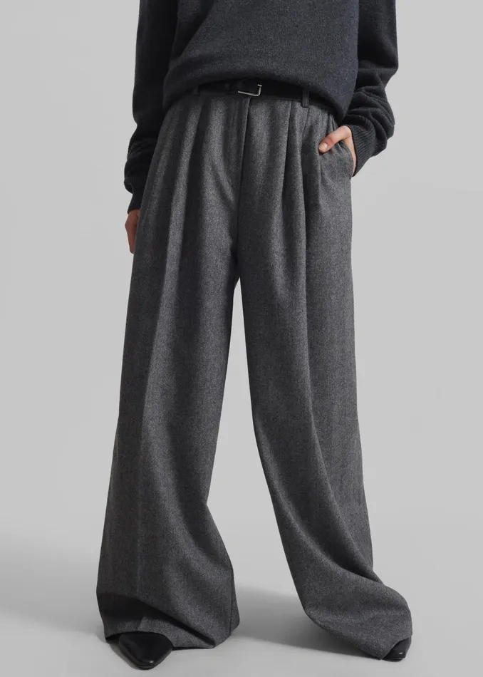 The Frankie Shop Bottoms Aminah Trousers 8211 Grey 8211 Women