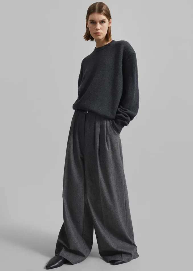 The Frankie Shop Bottoms Aminah Trousers 8211 Grey 8211 Women