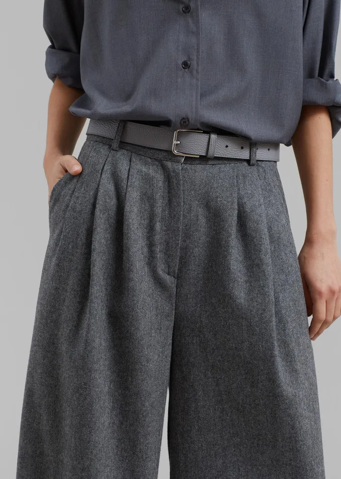 The Frankie Shop Bottoms Aminah Trousers 8211 Grey 8211 Women