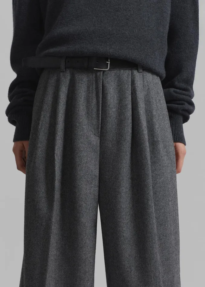 The Frankie Shop Bottoms Aminah Trousers 8211 Grey 8211 Women
