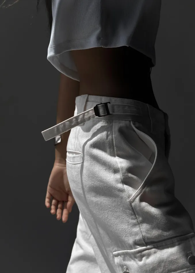 The Frankie Shop Bottoms Arlon Cargo Pants 8211 White 8211 Women